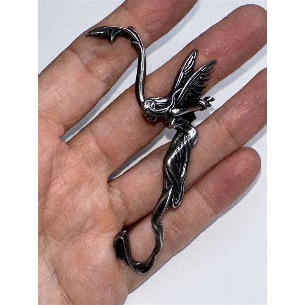 Alchemy Gothic Whispering Fairy Ear Point Wrap English Pewter Left Stud Earring